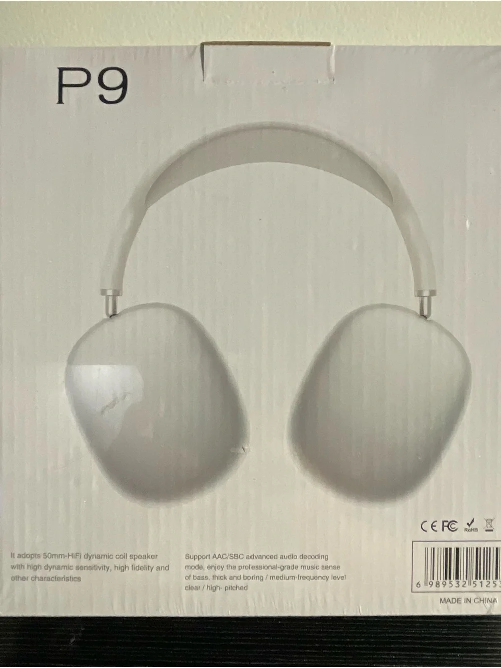 P9 - Blue- Wireless Hi-Fi Stereo Headphones - Blue